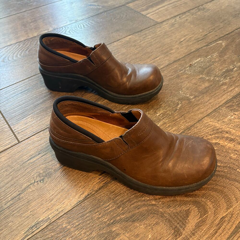 Ariat Brown Clogs Leather Black Sole Women's Size 7B Style 93920
